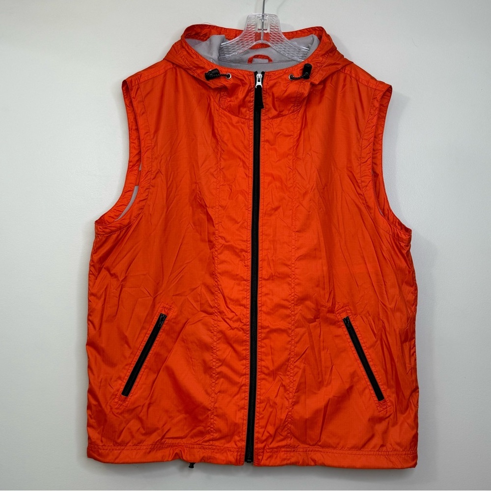 GAP Vibrant Orange Hooded Windbreaker